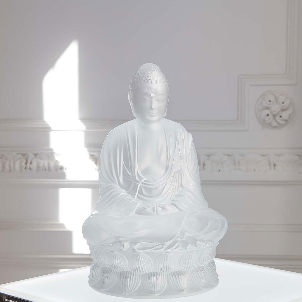 Lalique Lalique Small Buddha Sculpture Sculpture - FormFluent Sydney Australia