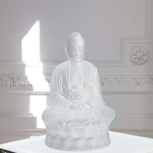 Lalique Lalique Small Buddha Sculpture Sculpture - FormFluent Sydney Australia