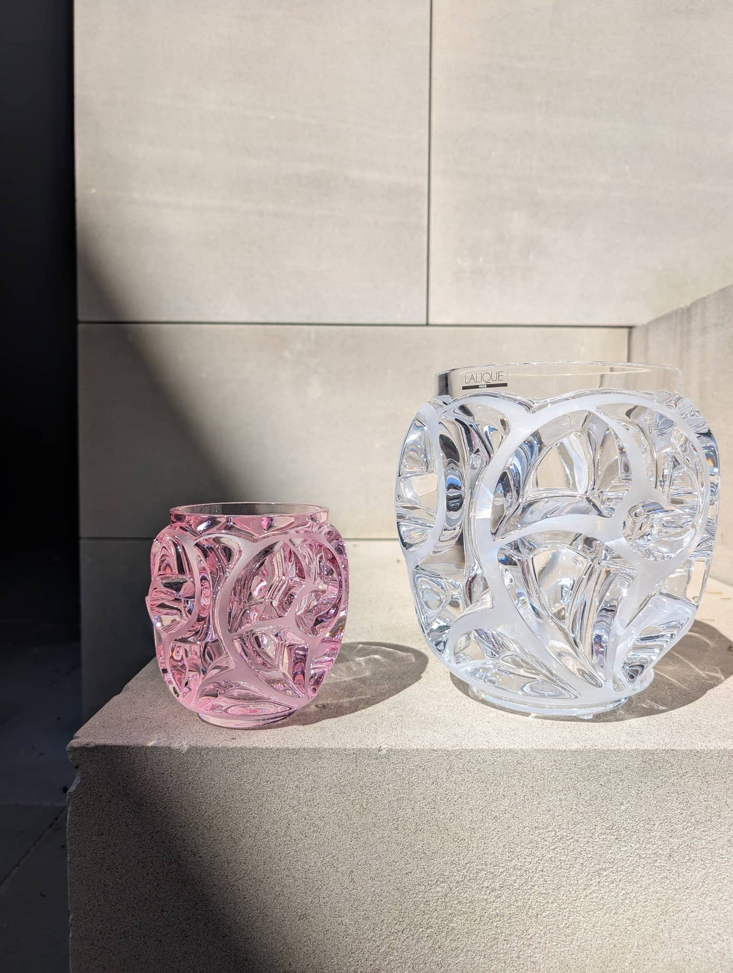 Lalique Tourbillons Vase Clear Crystal Vase by Lalique at FormFluent