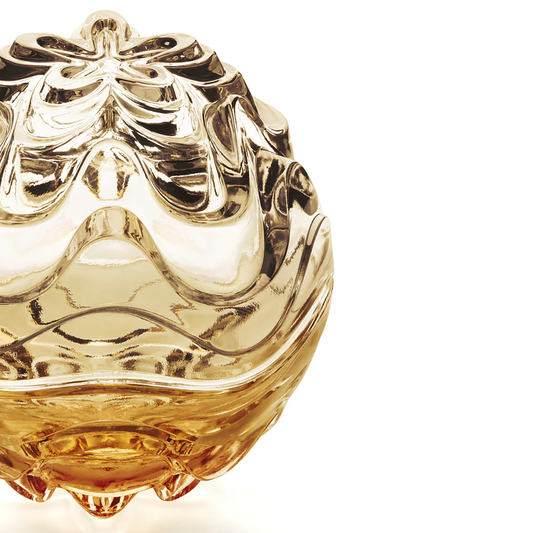Buy Authentic Lalique Lalique Vibration Box - Gold Lustre Crystal - FormFluent Sydney Australia