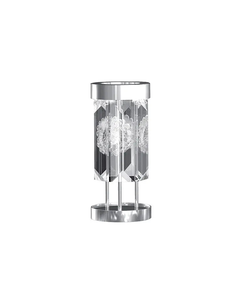 Lalique Serene 6 Prisms Dahlia Table Lamp Lighting by Lalique at FormFluent
