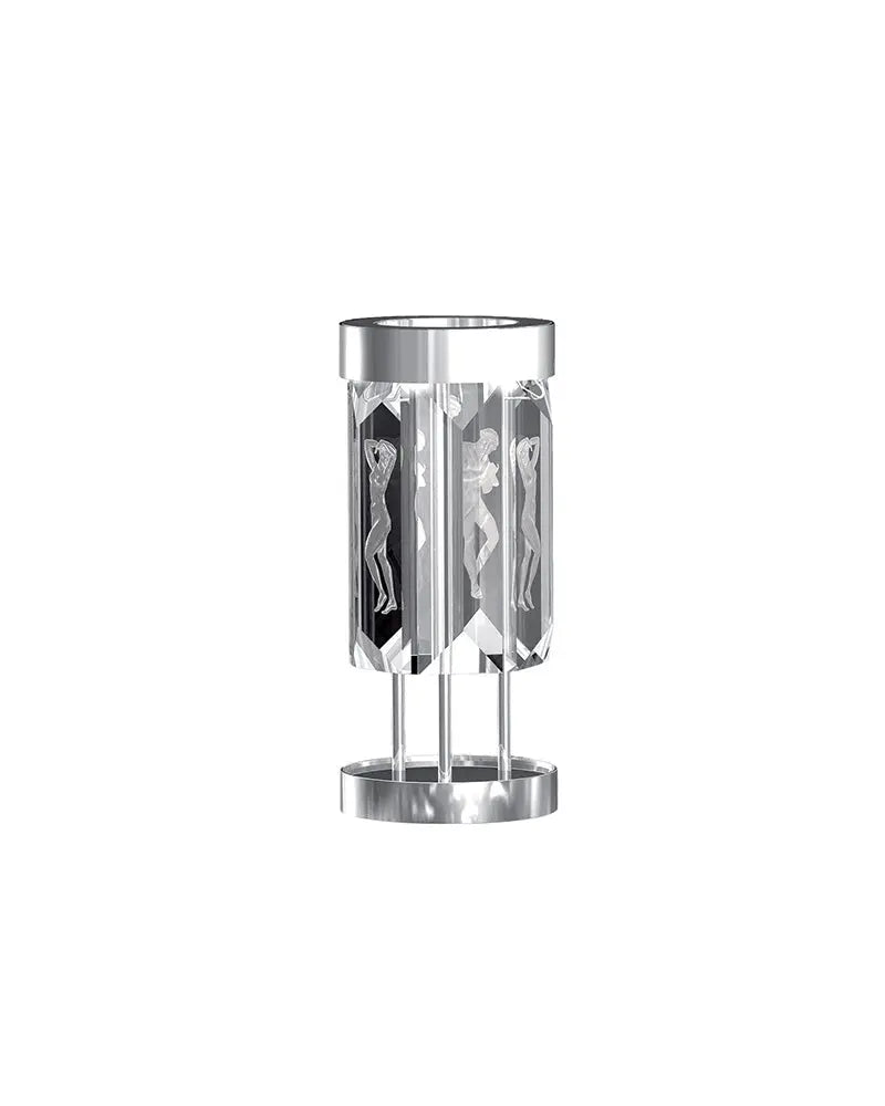 Lalique Serene 6 Prisms Figurines Table Lamp Lighting by Lalique at FormFluent