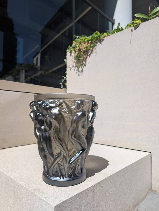 Lalique Bacchantes Vase Bronze Crystal Vase by Lalique at FormFluent Sydney, Australia