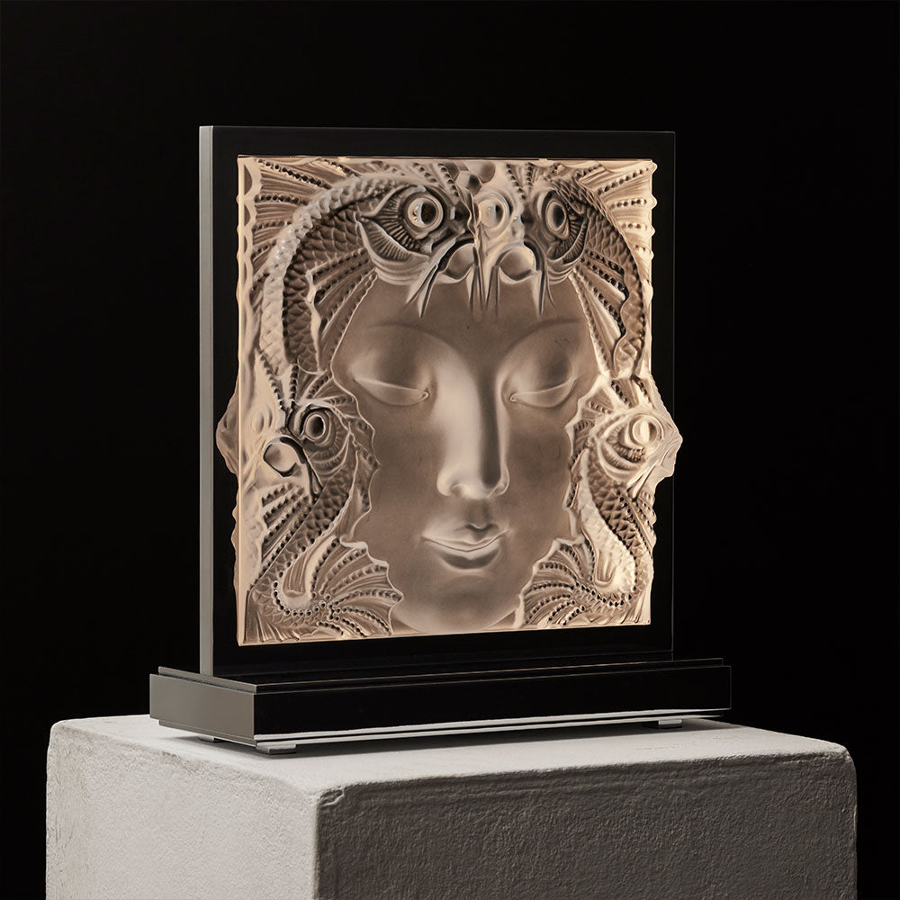 Lalique Masque de Femme Table Lamp Lighting by Lalique at FormFluent