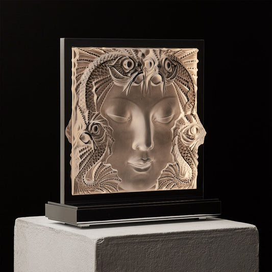 Lalique Masque de Femme Table Lamp Lighting by Lalique at FormFluent