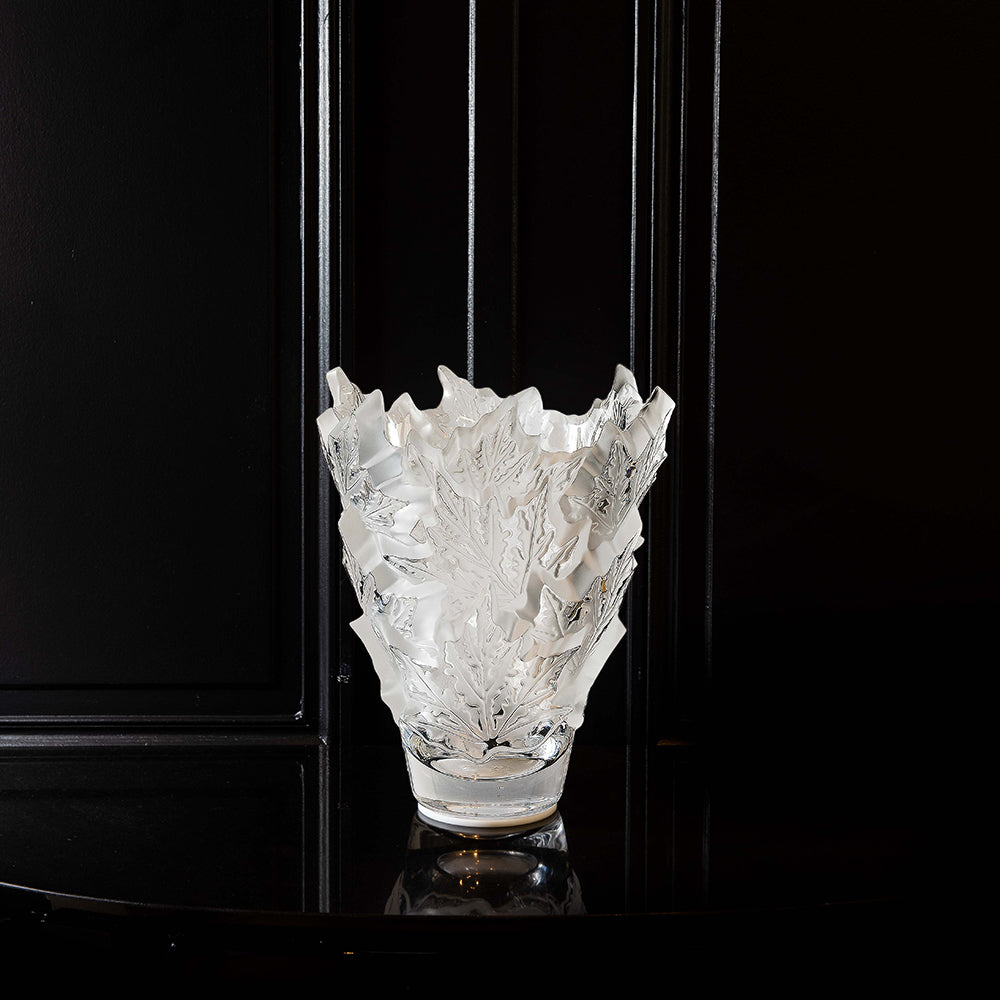 Lalique Champs-Élysées Vase Gold Lustre Crystal Vase by Lalique at FormFluent Sydney, Australia