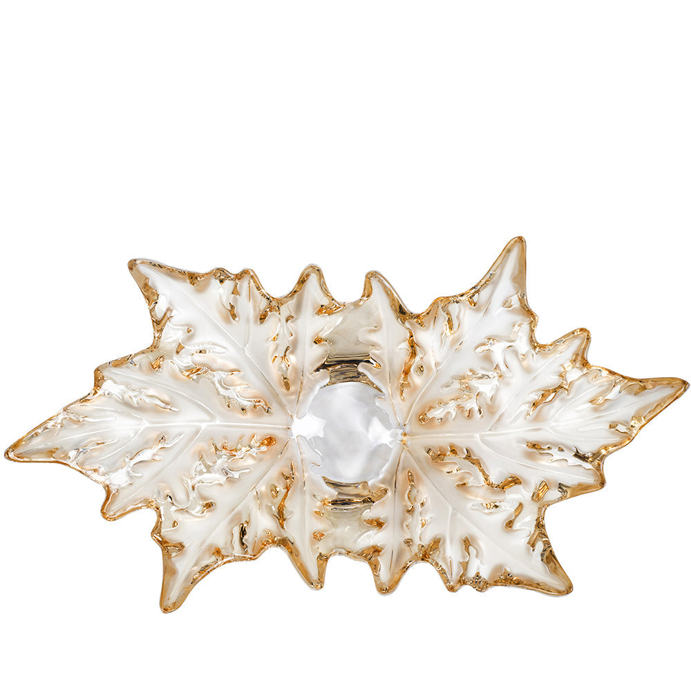 Lalique Champs-Élysées Grand Bowl Gold Lustre Crystal Bowl by Lalique at FormFluent Sydney, Australia