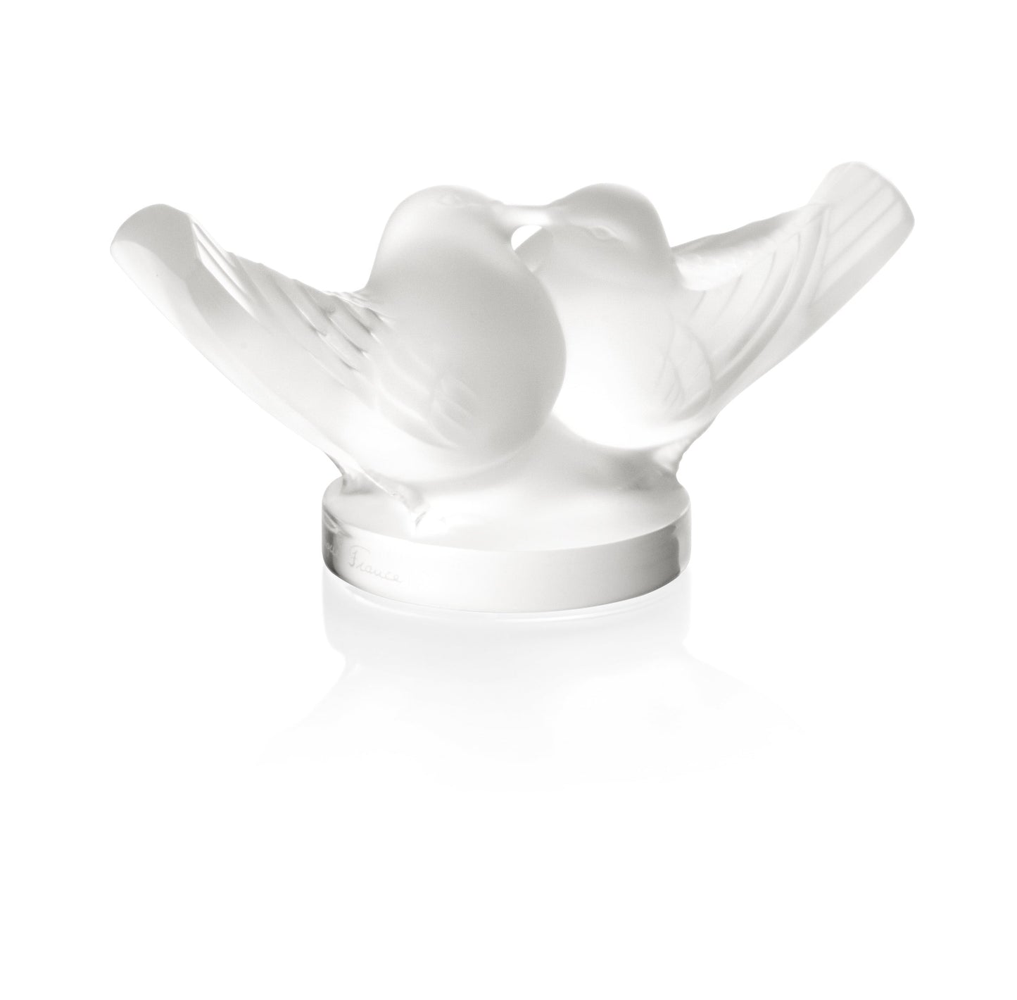 Buy Authentic Lalique Lalique 2 Lovebirds small sculpture  - FormFluent Sydney Australia