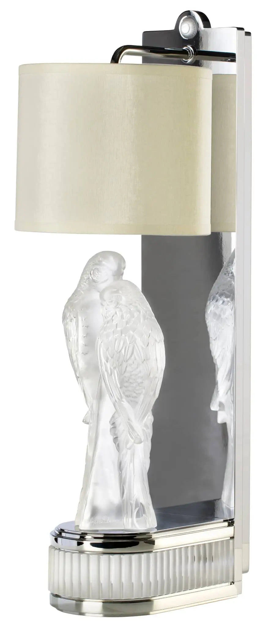 Lalique 2 Perruches (Parakeets) Wall Sconce by Pierre-Yves Rochon (Numbered Edition) Lighting by Lalique at FormFluent Sydney, Australia