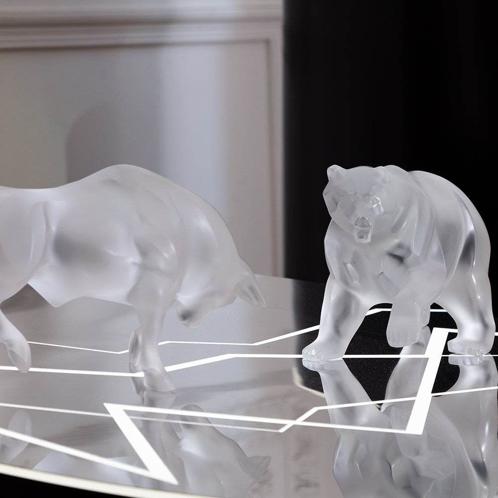 Buy Authentic Lalique Lalique Bear Crystal Sculpture Sculpture - FormFluent Sydney Australia