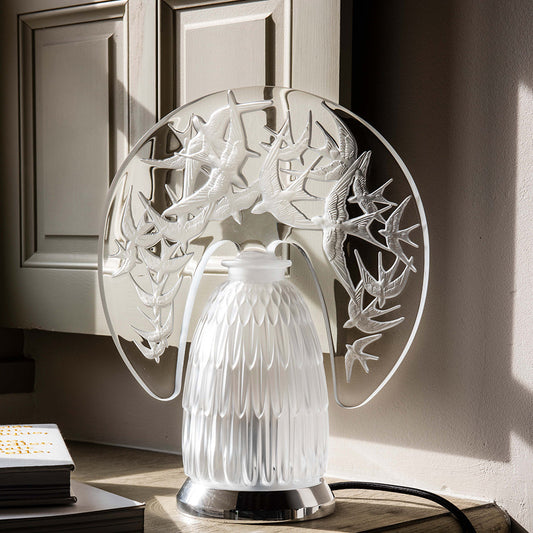 Lalique Hirondelles Cordless Lamp Lighting FormFluent