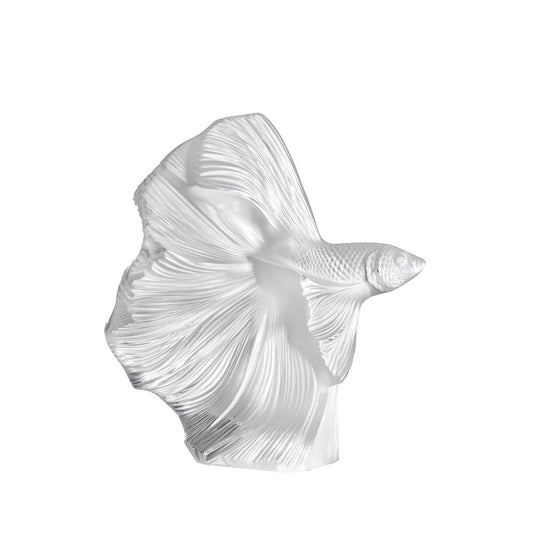 Lalique Lalique Fighting Fish Large Sculpture Sculpture - FormFluent Sydney Australia