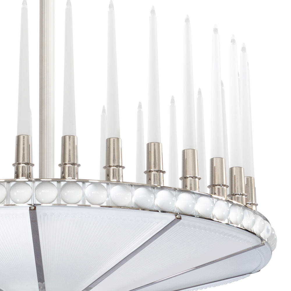 Lalique Lalique Perles Chandelier One-Tier 100cm Numbered Edition Lighting - FormFluent Sydney Australia