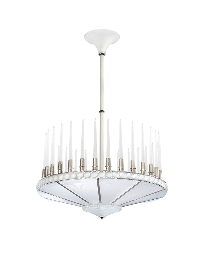 Lalique Lalique Perles Chandelier One-Tier 100cm Numbered Edition Lighting - FormFluent Sydney Australia