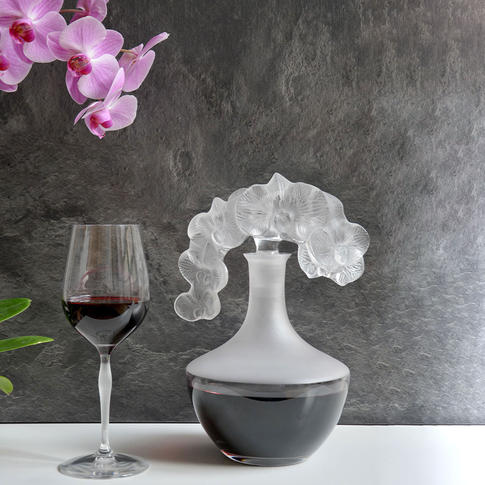 Lalique Lalique Orchidée Decanter Numbered Edition Barware - FormFluent Sydney Australia