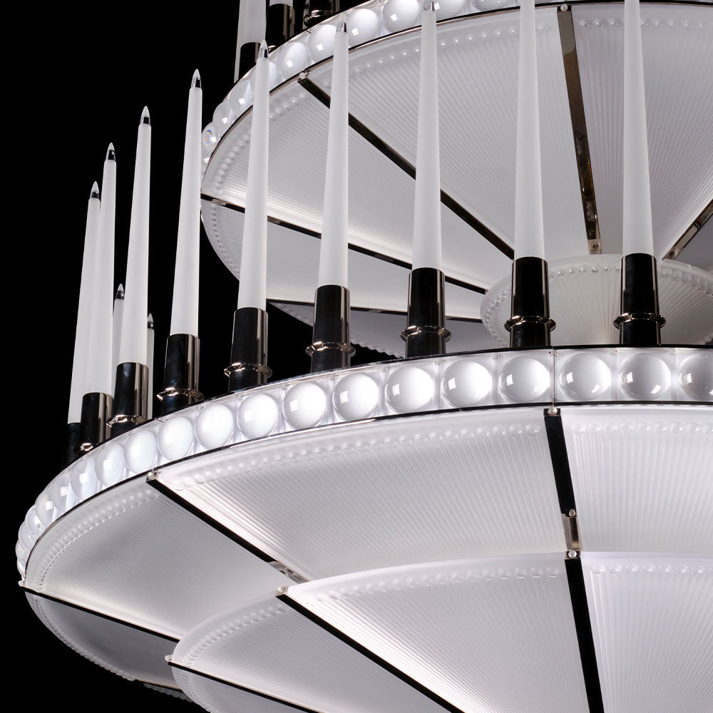 Lalique Lalique Perles Chandelier Three-Tier 134cm Numbered Edition Lighting - FormFluent Sydney Australia