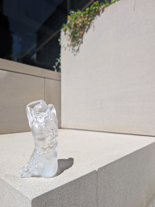 Buy Authentic Lalique Lalique Flora Small Nude Sculpture Clear Crystal Sculpture - FormFluent Sydney Australia