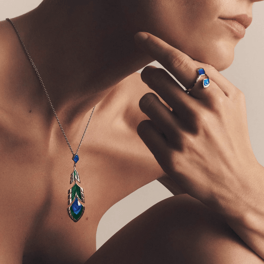 Lalique Paon Pendant by Lalique at FormFluent