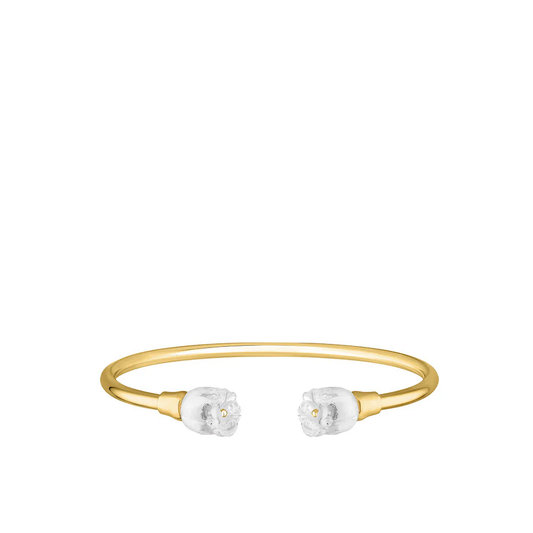 Buy Authentic Lalique Lalique Muguet Flexible Bangle - 18K Yellow Gold-Plated  - FormFluent Sydney Australia