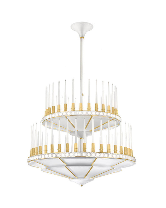 Lalique Lalique Perles Chandelier Two-Tier 134cm Numbered Edition Lighting - FormFluent Sydney Australia