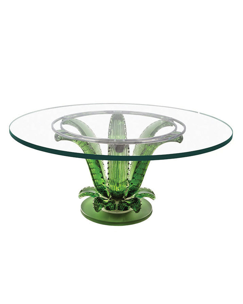 Lalique Cactus Coffee Table Green Crystal Furniture by Lalique at FormFluent Sydney, Australia