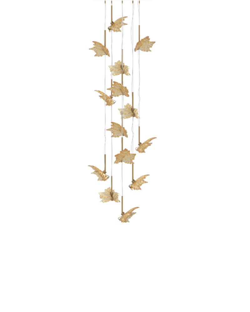 Lalique Lalique Champs-Élysées Liana Large Size 14 Leaves Lighting - FormFluent Sydney Australia