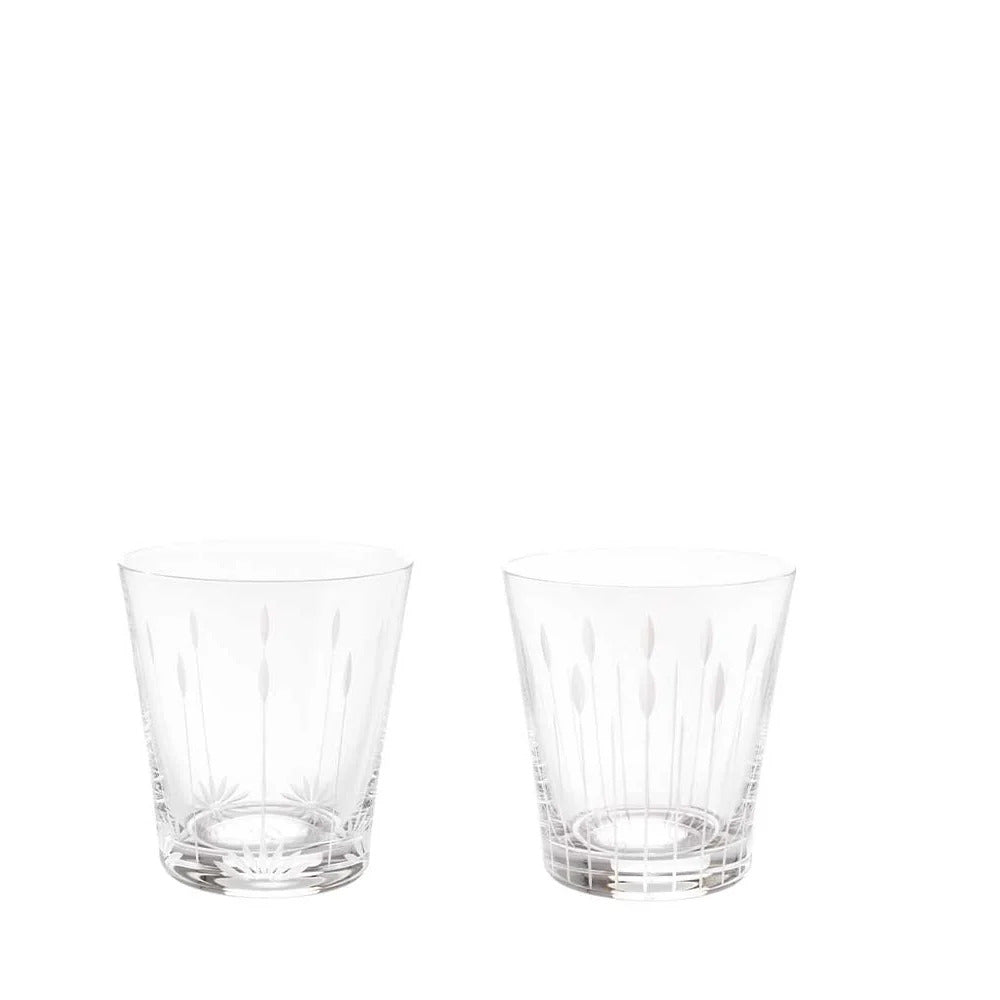 Buy Authentic Lalique Lalique 2 Lotus tumblers set 30 cl (Blossoms and Buds motives) Glassware - FormFluent Sydney Australia