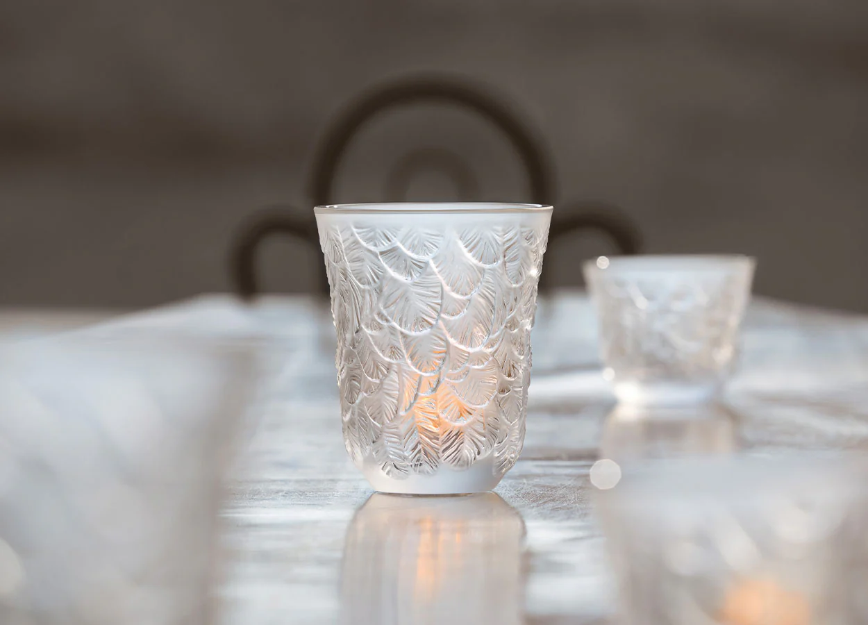 Lalique Grand-Duc Crystal Votive Large Size Candle by Lalique at FormFluent Sydney, Australia