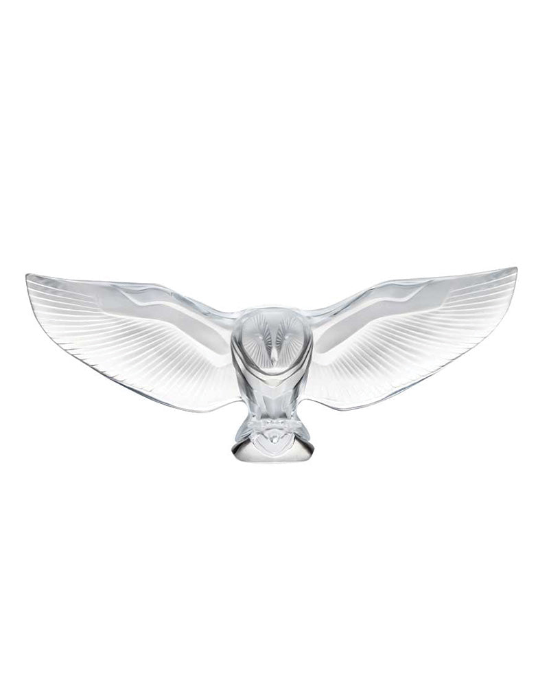 Buy Authentic Lalique Lalique Barn Owl Crystal Sculpture Sculpture - FormFluent Sydney Australia