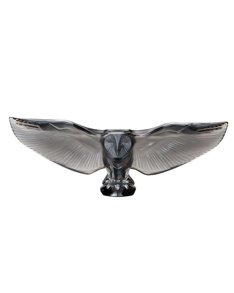 Buy Authentic Lalique Lalique Barn Owl Crystal Sculpture Sculpture - FormFluent Sydney Australia