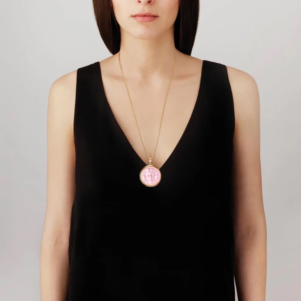 Buy Authentic Lalique Lalique Aréthuse Round Pendant - FormFluent Sydney Australia