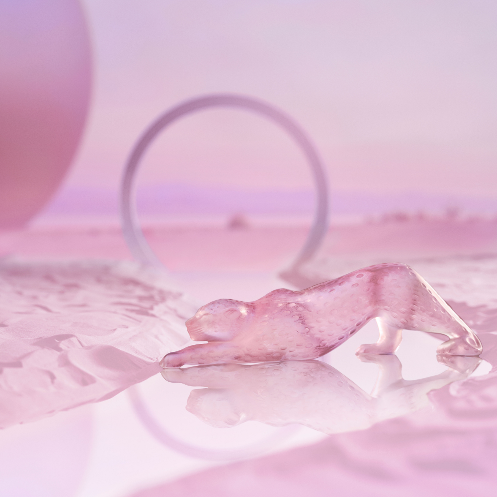 Lalique Lalique Zeila Panther Large Sculpture Sculpture - FormFluent Sydney Australia