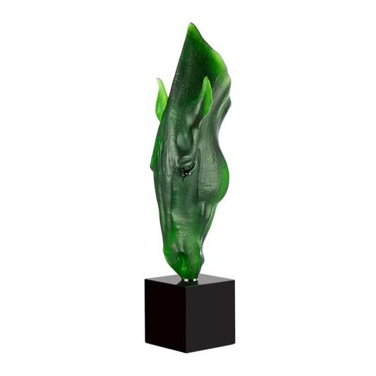 Lalique Large Still Water Green by Nic Fiddian Green & Lalique, (Numbered Edition) Sculpture by Lalique at FormFluent