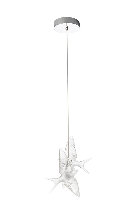 Buy Authentic Lalique Lalique Hirondelles Ceiling Lamp Lighting - FormFluent Sydney Australia