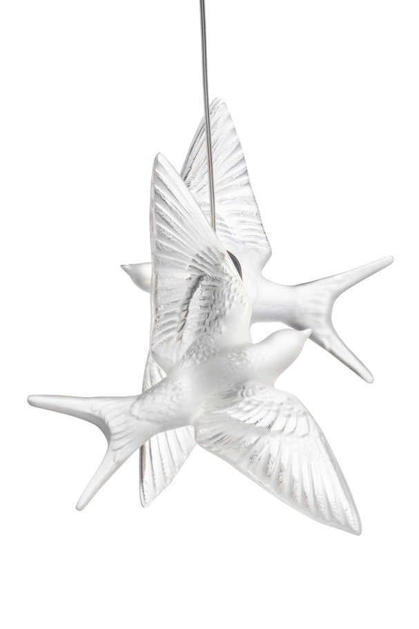 Buy Authentic Lalique Lalique Hirondelles Ceiling Lamp Lighting - FormFluent Sydney Australia
