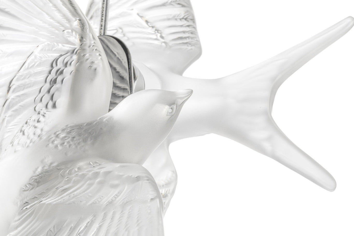 Buy Authentic Lalique Lalique Hirondelles Ceiling Lamp Lighting - FormFluent Sydney Australia