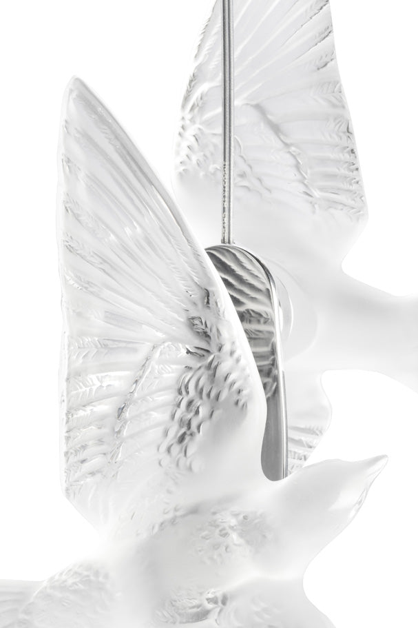 Buy Authentic Lalique Lalique Hirondelles Ceiling Lamp Lighting - FormFluent Sydney Australia