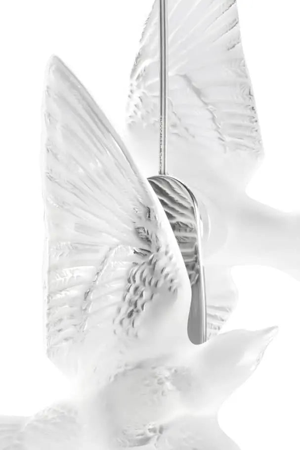 Lalique Hirondelles Swallows Ceiling Lamp Lighting by Lalique at FormFluent Sydney, Australia