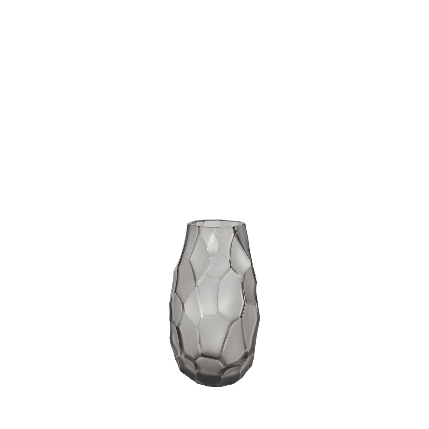 Lalique Silex Small Vase Clear Crystal Vase by Lalique at FormFluent
