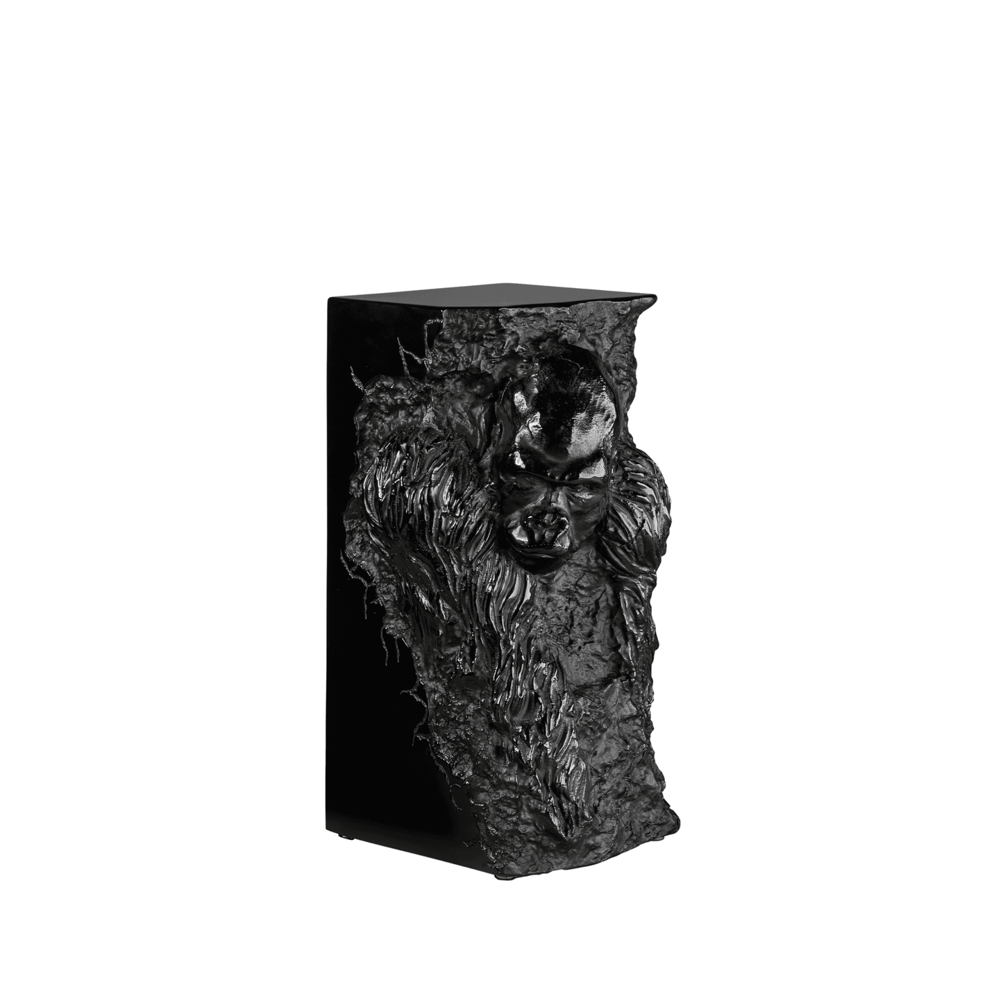 Lalique Gorilla Sculpture Black Crystal Lost Wax Limited Edition Sculpture by Lalique at FormFluent Sydney, Australia
