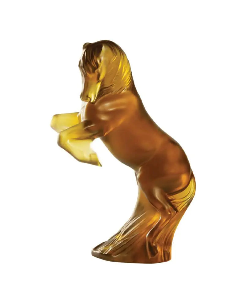 Lalique Prancing Horse Sculpture Small Size - Canyon Crystal Sculpture by Lalique at FormFluent Sydney, Australia