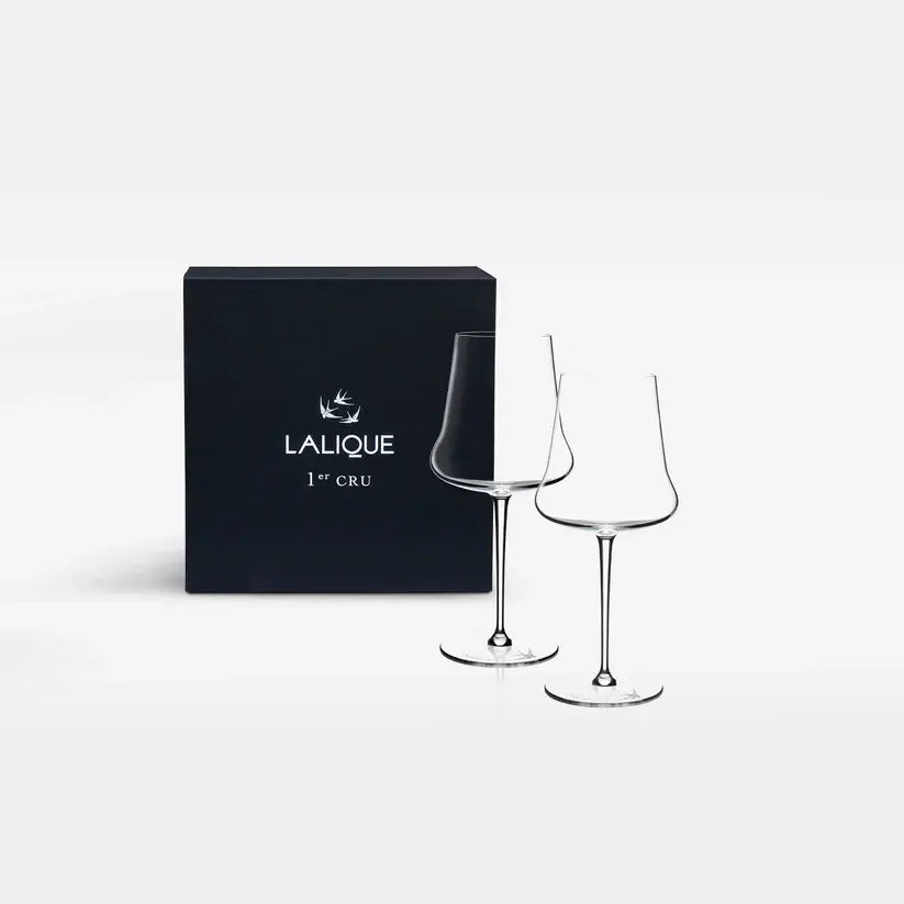 Lalique 1er Cru Crystal Wine Glass (Set of 2) Barware by Lalique at FormFluent Sydney, Australia