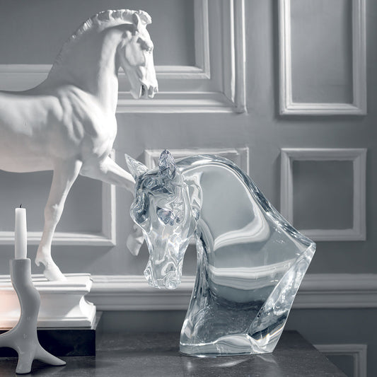 Lalique Lalique Horse's Head Sculpture Sculpture - FormFluent Sydney Australia