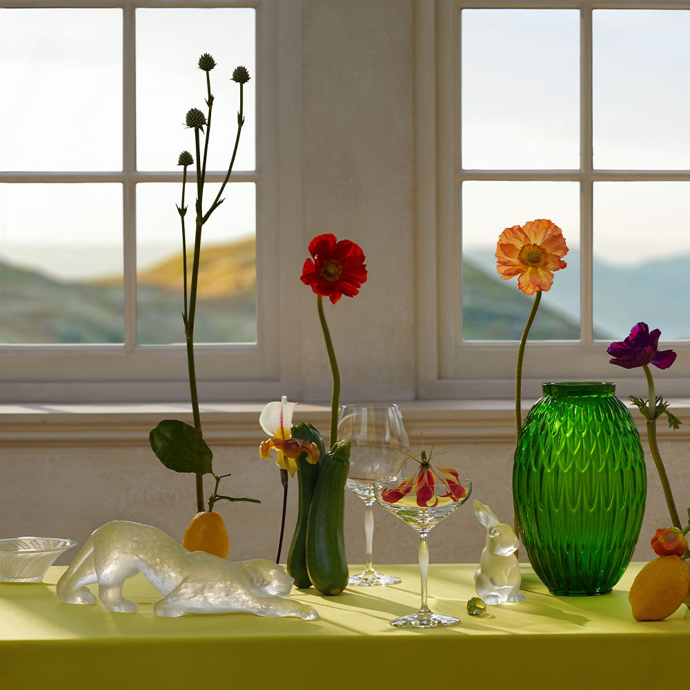 Lalique Lalique Zeila Panther Large Sculpture Sculpture - FormFluent Sydney Australia