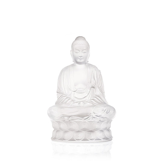 Lalique Lalique Tall Buddha Sculpture Numbered Edition Sculpture - FormFluent Sydney Australia