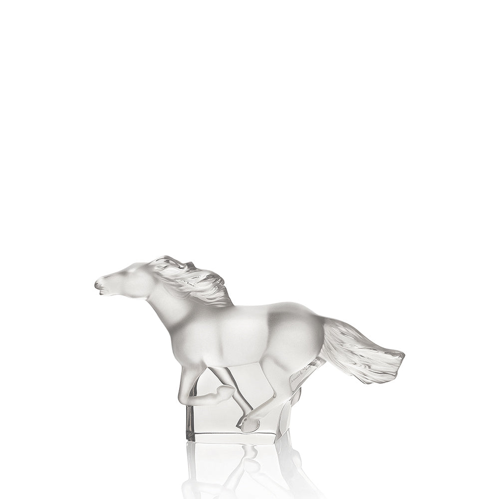 Buy Authentic Lalique Lalique Kazak Horse Sculpture Clear Crystal Sculpture - FormFluent Sydney Australia