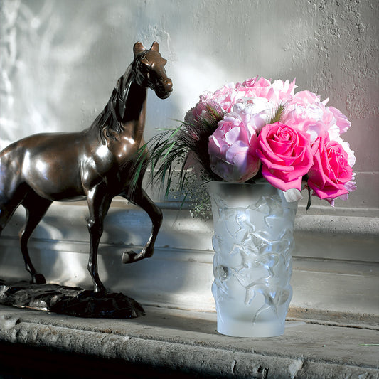 Lalique Mustang Horse Vase Vase by Lalique at FormFluent