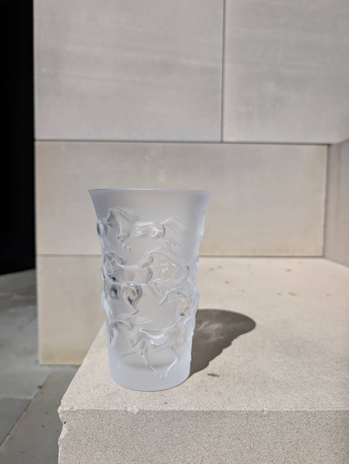 Lalique Mustang Horse Vase Vase by Lalique at FormFluent Sydney, Australia