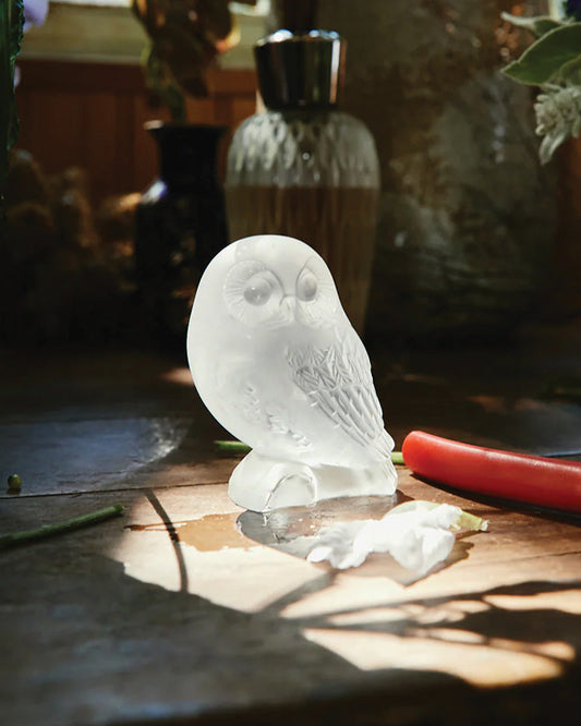 Lalique Lalique Shivers Owl Sculpture Sculpture - FormFluent Sydney Australia