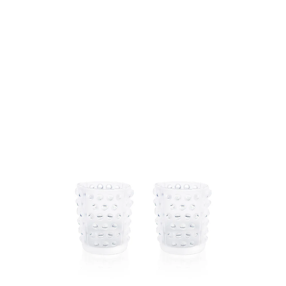 Lalique Mossi Votives Clear Crystal (Set of 2) Candle by Lalique at FormFluent Sydney, Australia